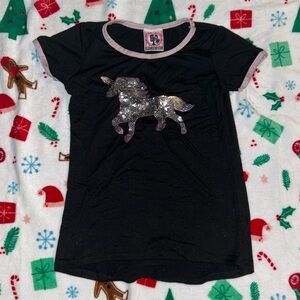 Dream girl unicorn sequin shirt